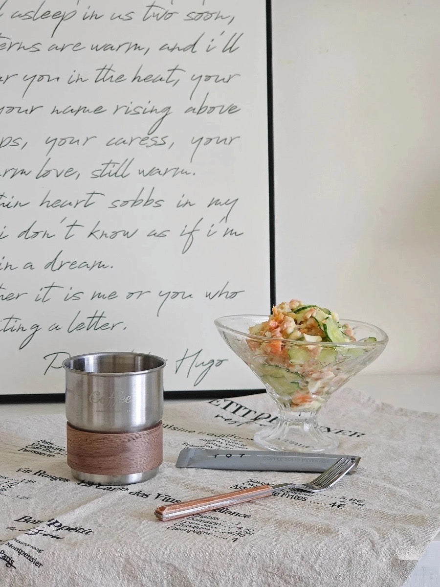 Stainless Steel & Wood Insulated Cup - Chic Chambers