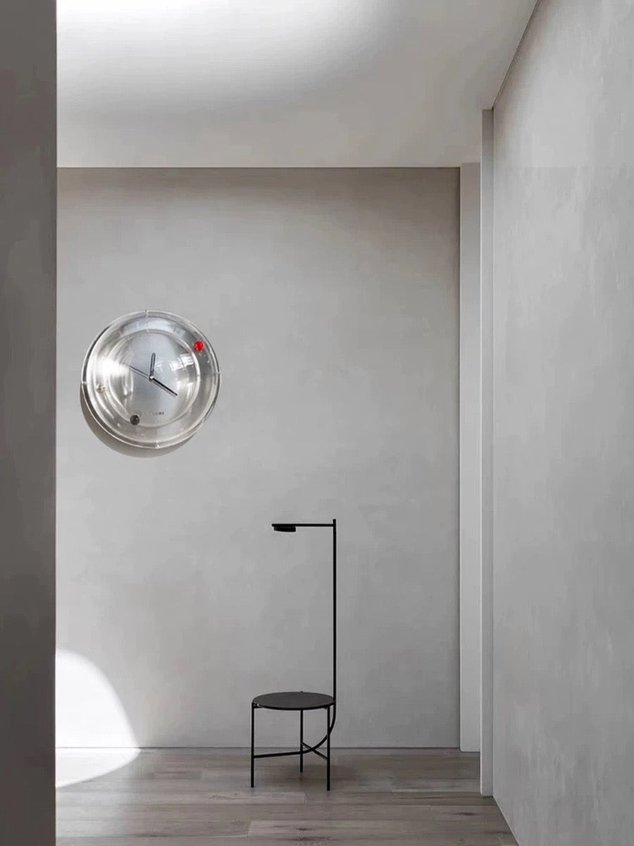 Space Inspired Clock with Semi-Spherical Design and Mirror Finish - Chic Chambers
