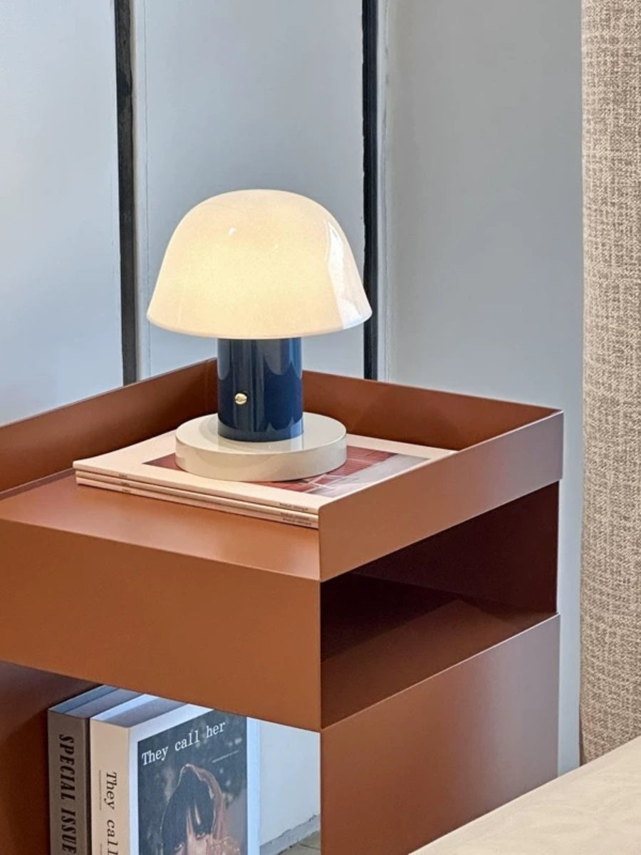 Portable Cordless Mushroom Table Lamp