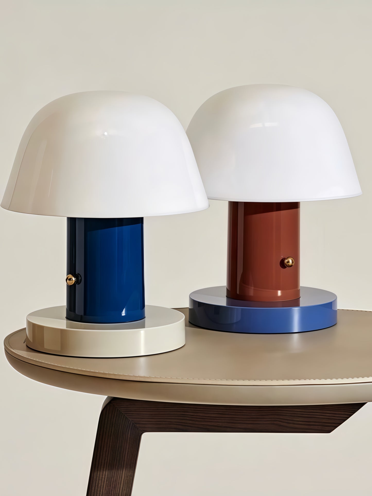 Portable Cordless Mushroom Table Lamp