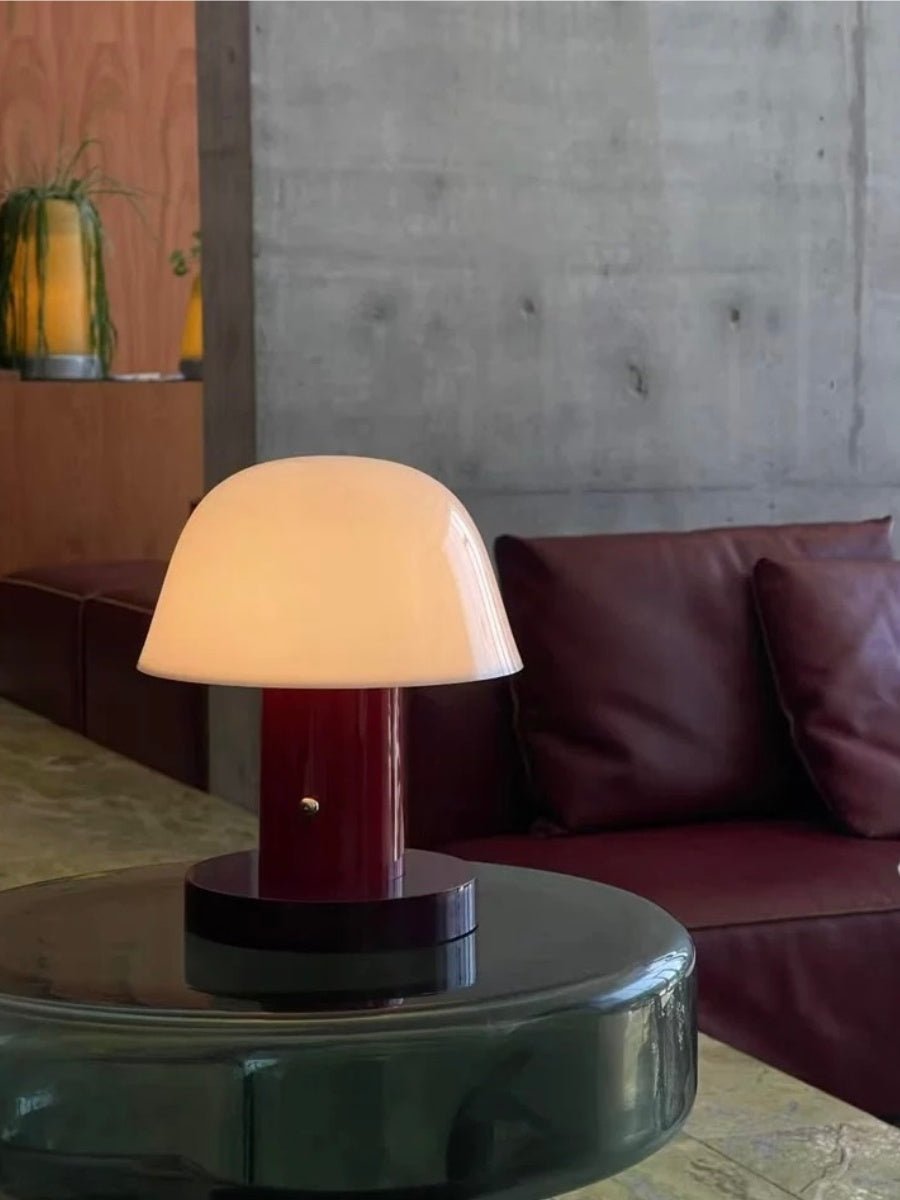 Portable Cordless Mushroom Table Lamp