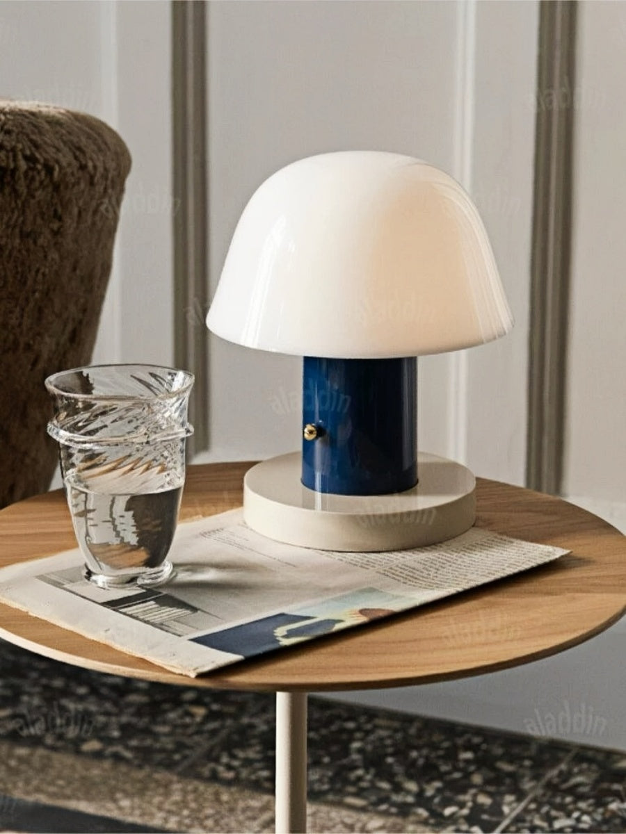 Portable Cordless Mushroom Table Lamp