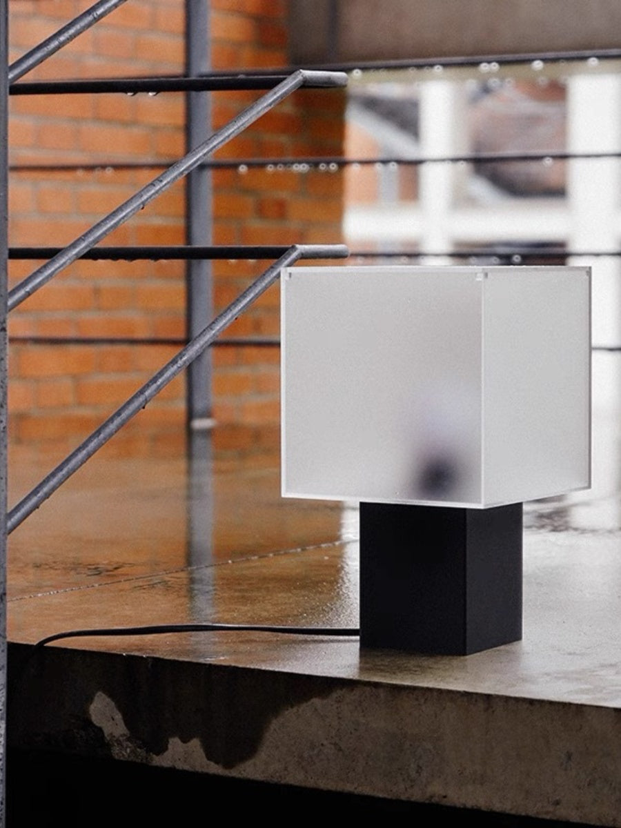 Frosted Cube Table Lamp