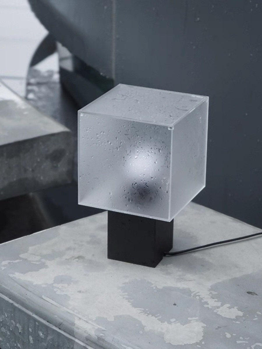 Frosted Cube Table Lamp