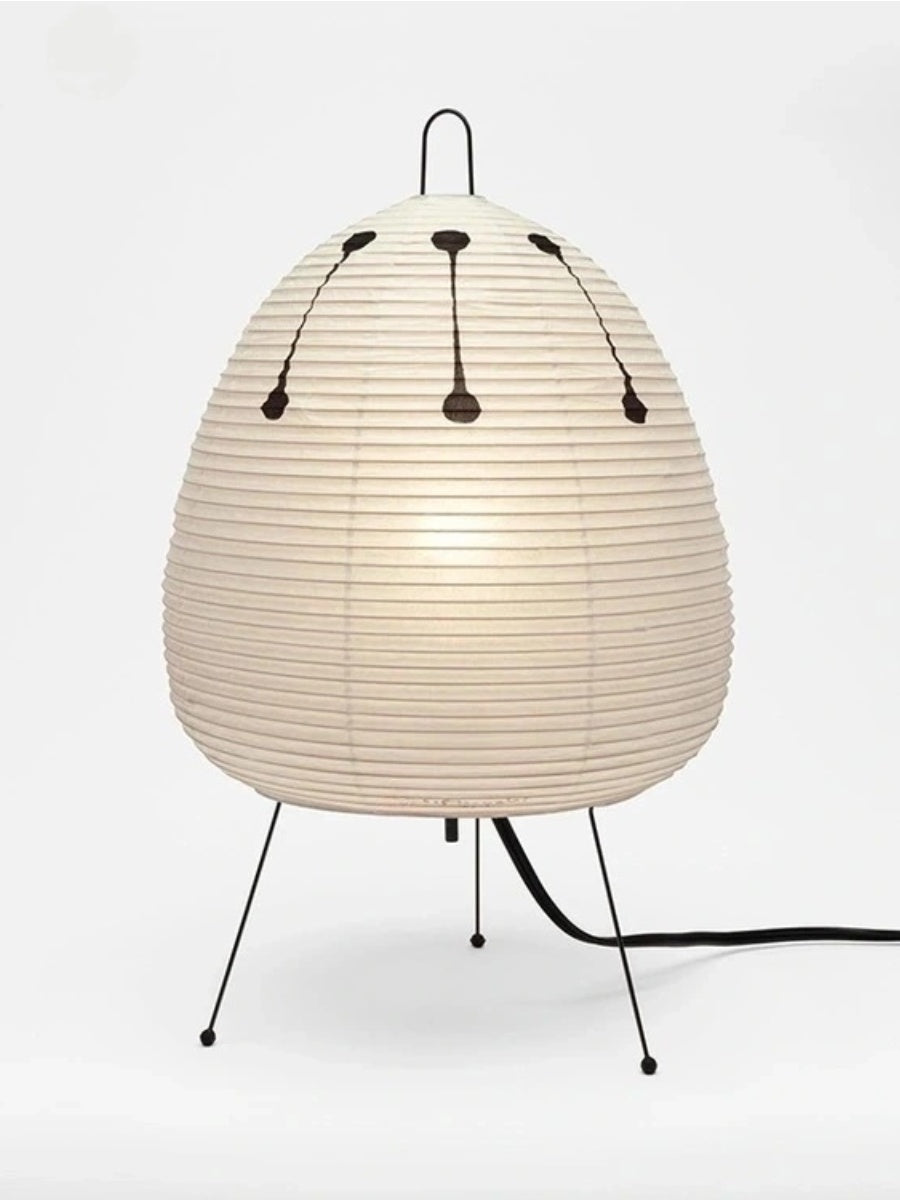 Japanese Ink Dot Paper Lantern Table Lamp