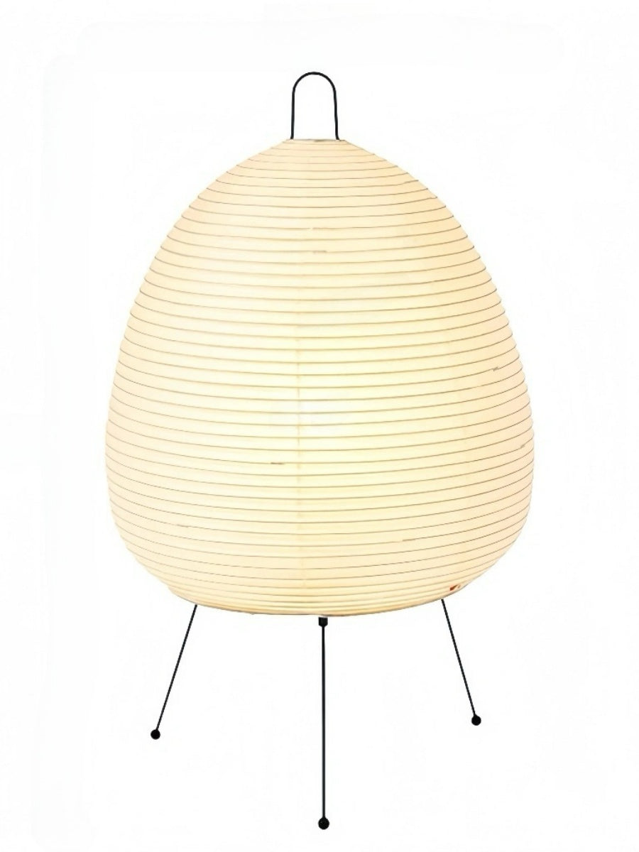Minimalist Japanese White Paper Lantern Table Lamp