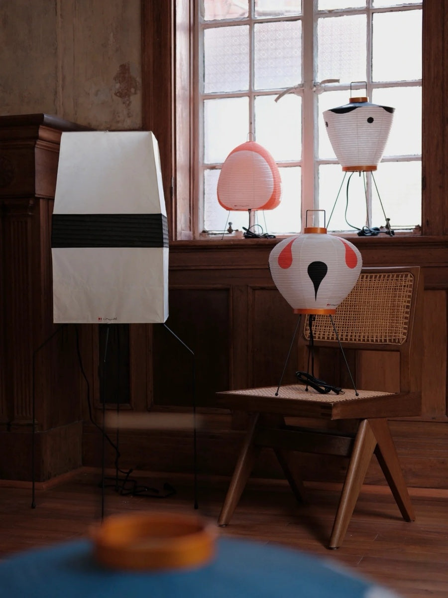 Japanese Drop Motif Paper Lantern Lamp