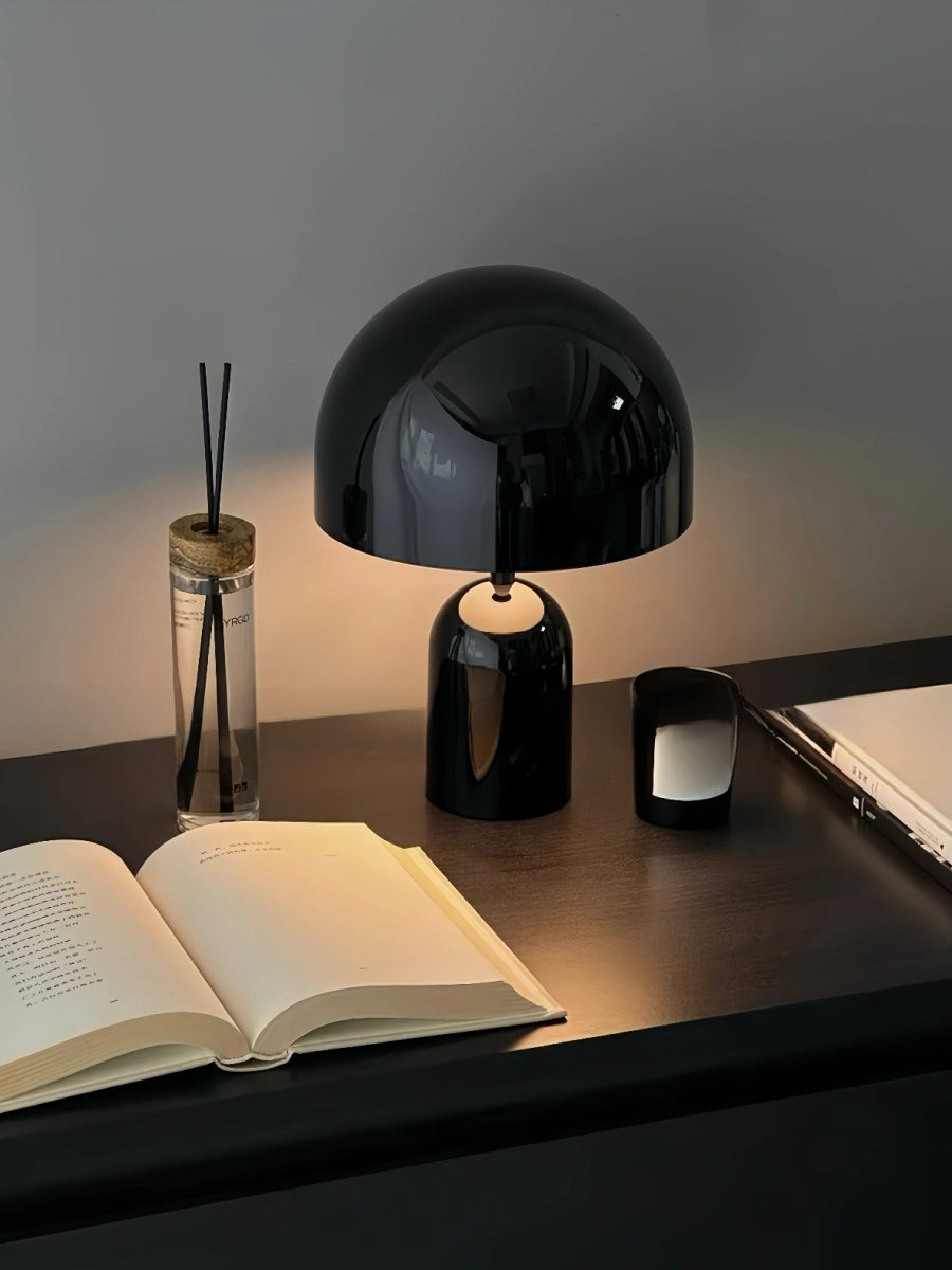 Nordic Minimalist Mushroom Table Lamp Touch Control, USB Rechargeable, Metallic Finishes