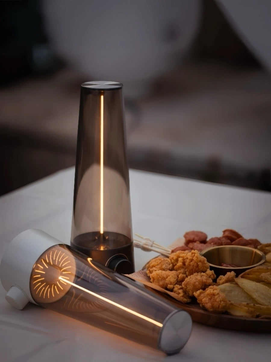 Retro Portable Ambient Lamp – 160H Battery Life,Dimmable Warm Light, USB-C Rechargeable