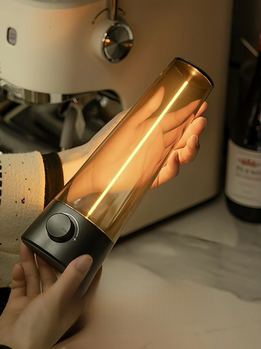Retro Portable Ambient Lamp – 160H Battery Life,Dimmable Warm Light, USB-C Rechargeable