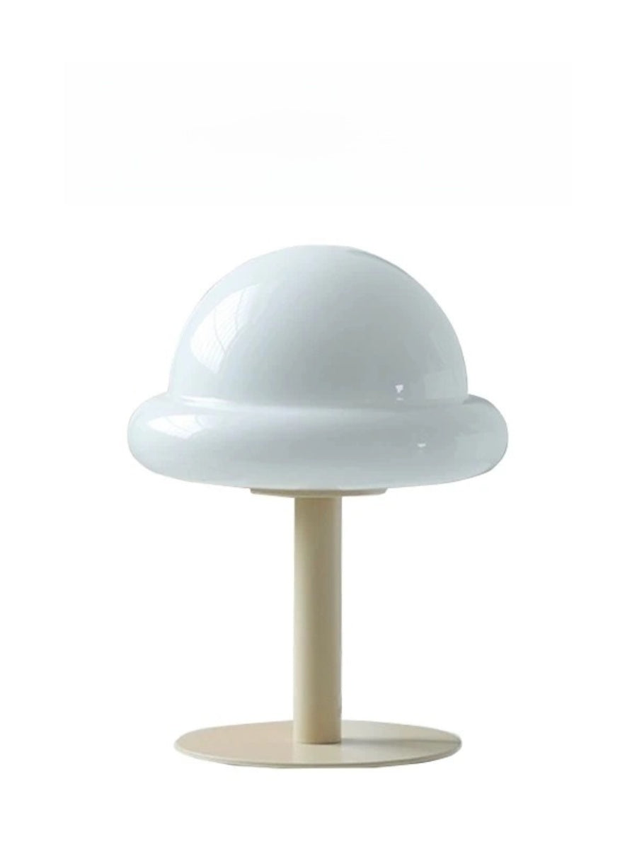 Nordic Glass Mushroom Lamp – USB Powered, Minimalist Bedside Table Light