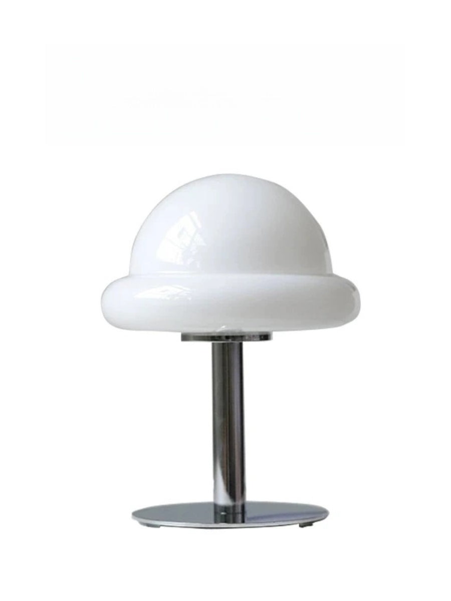 Nordic Glass Mushroom Lamp – USB Powered, Minimalist Bedside Table Light