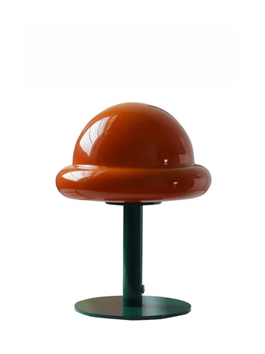 Nordic Glass Mushroom Lamp – USB Powered, Minimalist Bedside Table Light