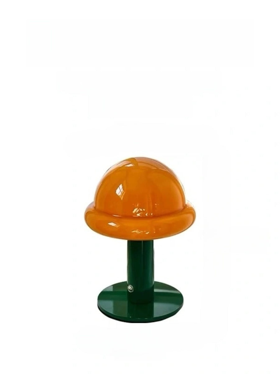 Danish Glass Mushroom Lamp – USB Rechargeable, Soft Glow Nordic Table Light