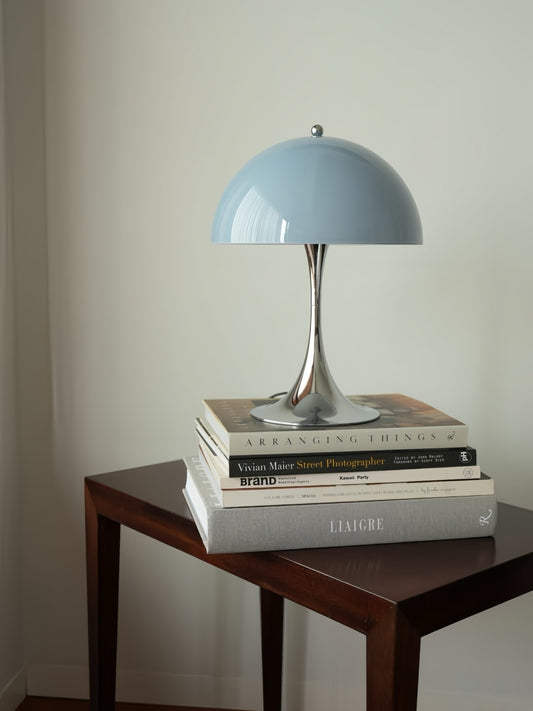 Danish Mushroom Table Lamp – USB Rechargeable, Nordic Minimalist Bedside Light