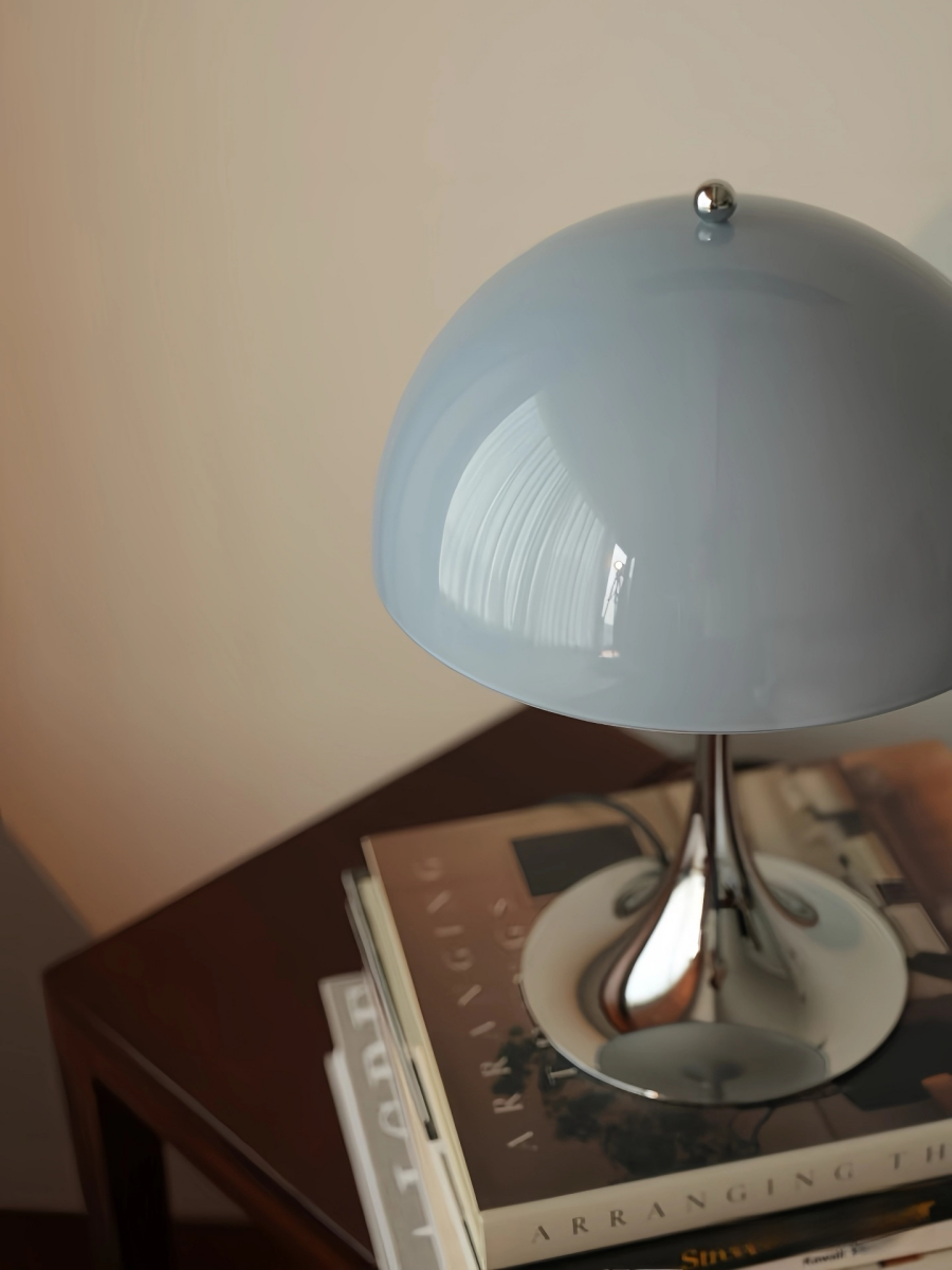 Danish Mushroom Table Lamp – USB Rechargeable, Nordic Minimalist Bedside Light