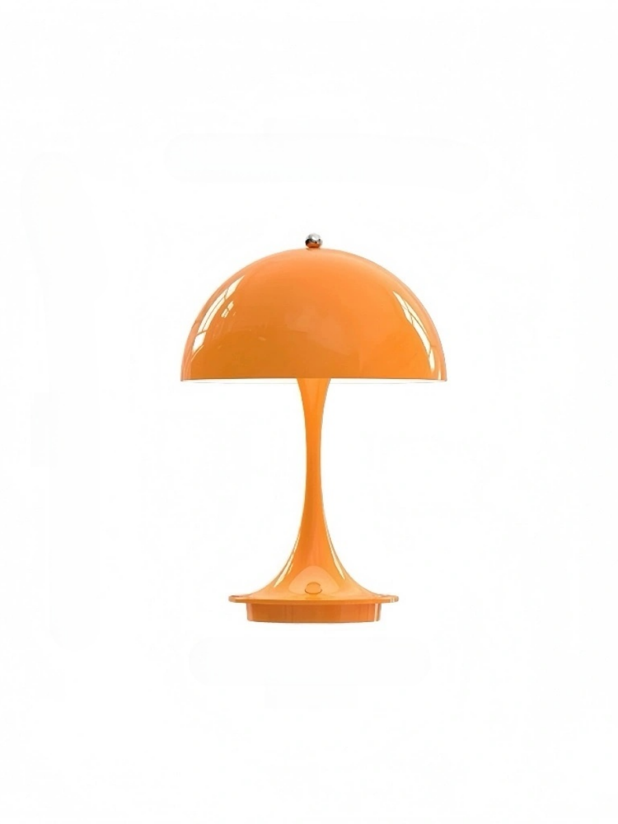 Danish Mushroom Table Lamp – USB Rechargeable, Nordic Minimalist Bedside Light
