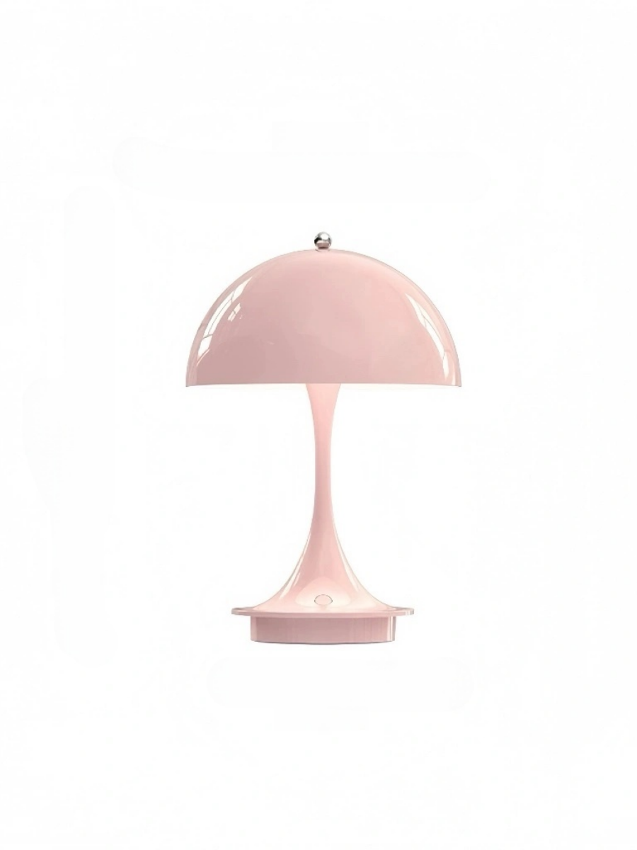 Danish Mushroom Table Lamp – USB Rechargeable, Nordic Minimalist Bedside Light