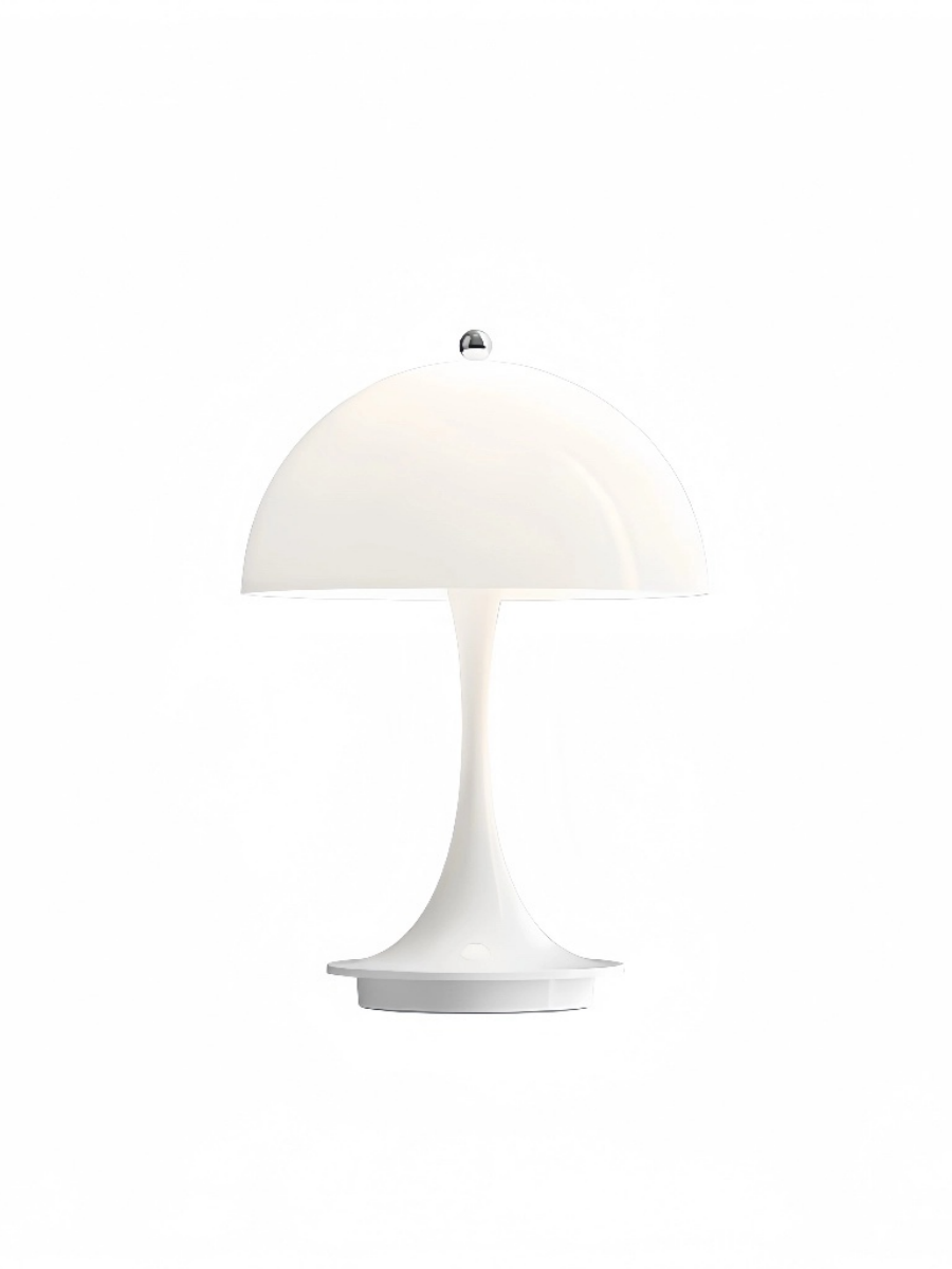 Danish Mushroom Table Lamp – USB Rechargeable, Nordic Minimalist Bedside Light