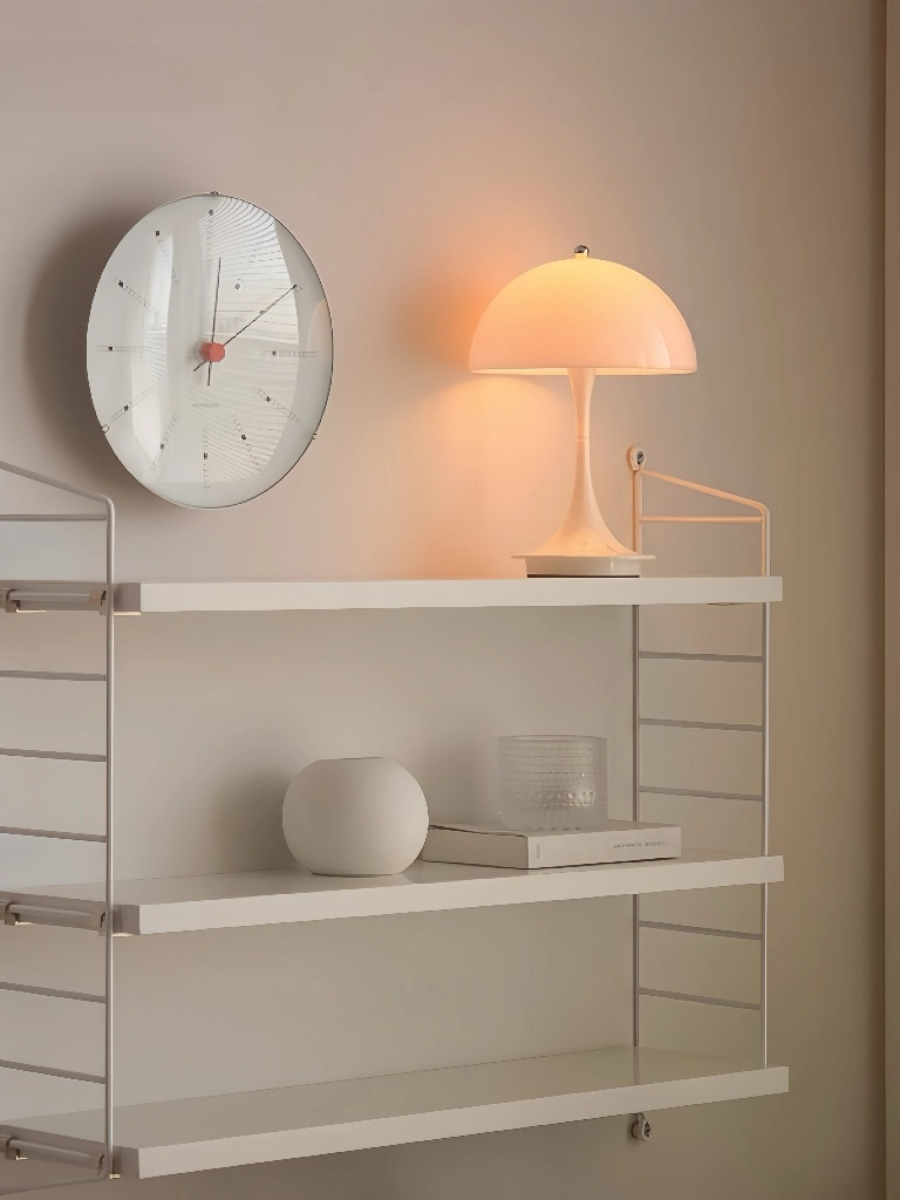 Danish Mushroom Table Lamp – USB Rechargeable, Nordic Minimalist Bedside Light