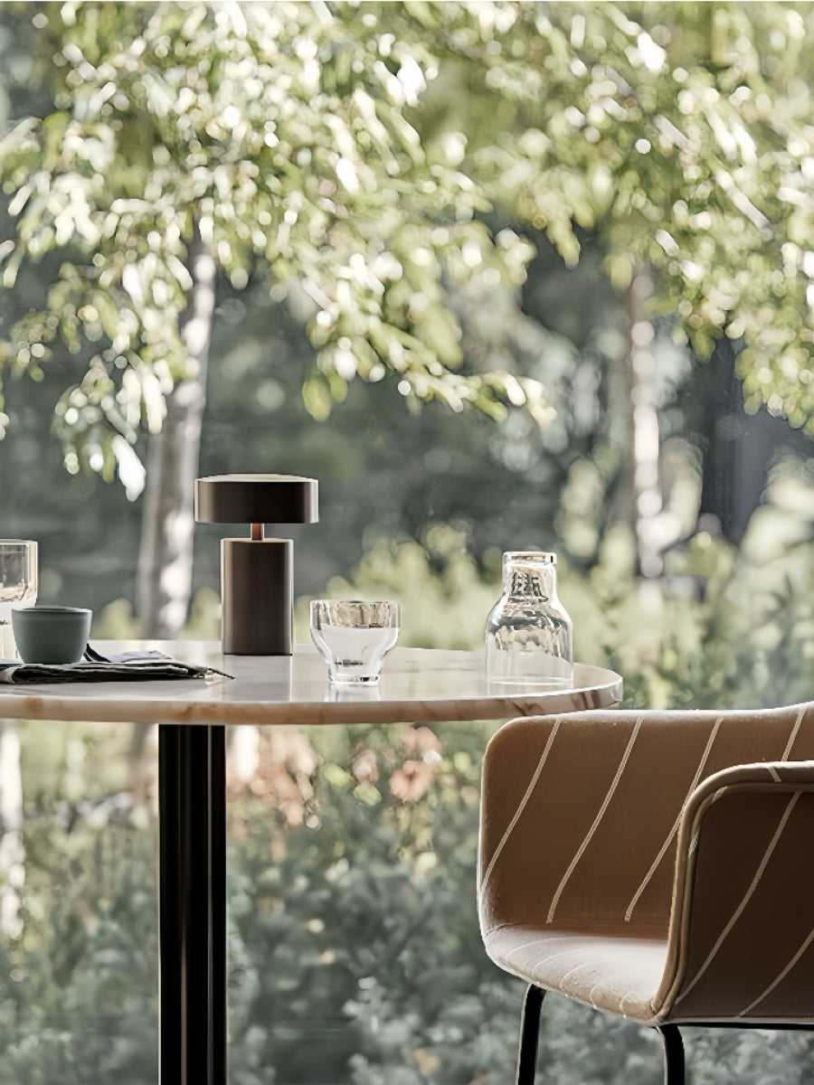 Danish Column Table Lamp – Wireless, Portable, Touch Control, Adjustable Brightness