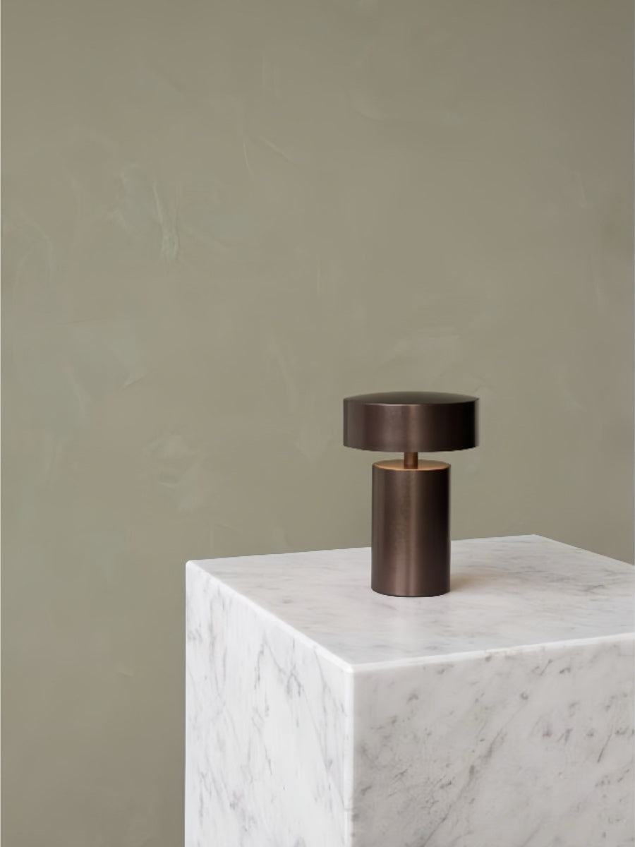 Danish Column Table Lamp – Wireless, Portable, Touch Control, Adjustable Brightness