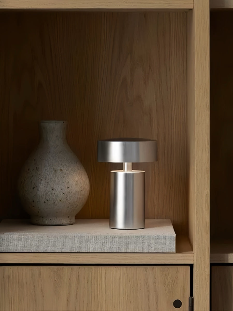 Danish Column Table Lamp – Wireless, Portable, Touch Control, Adjustable Brightness