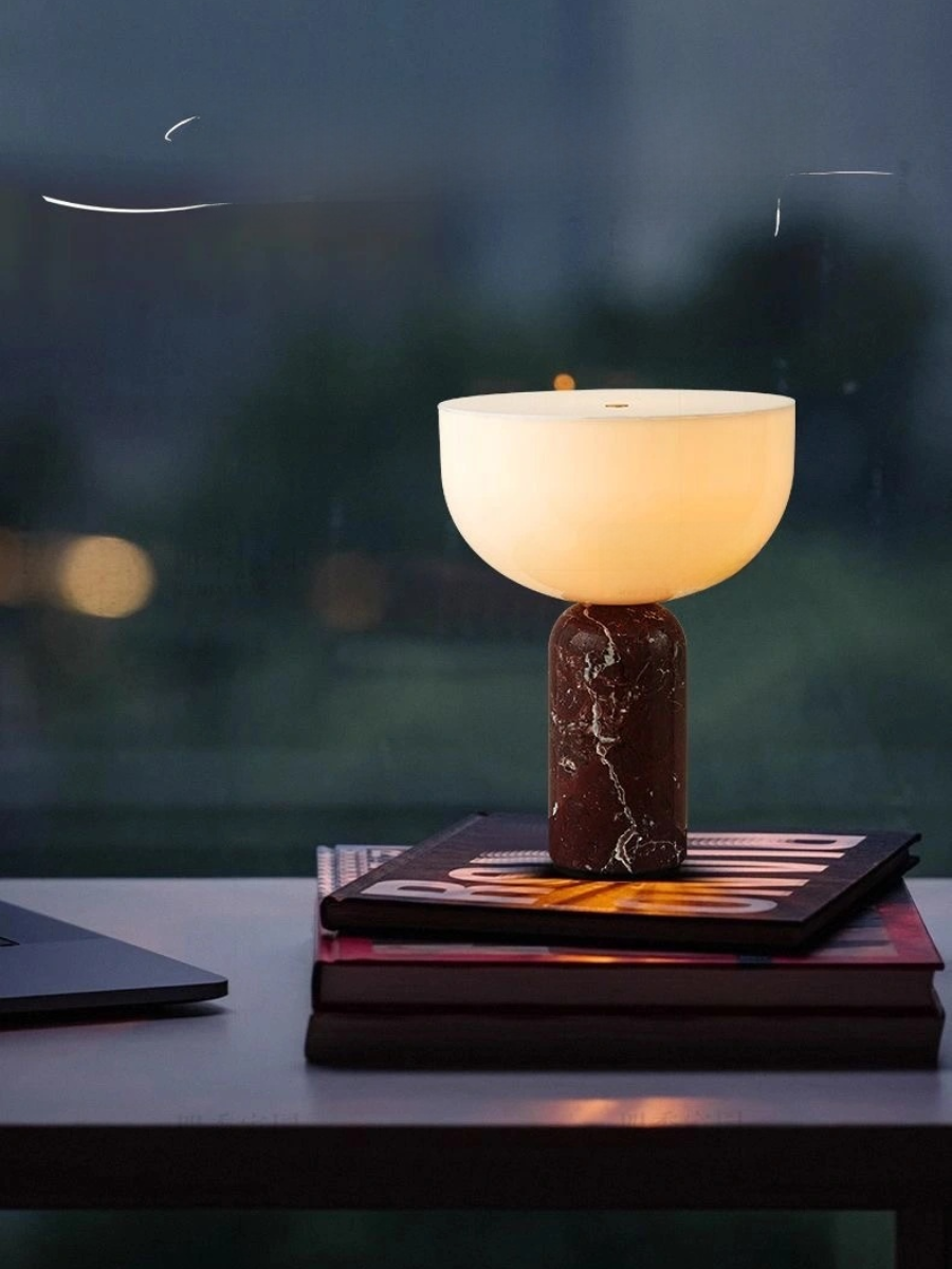Danish Column Lamp – Nordic Minimalist Touch Table Light