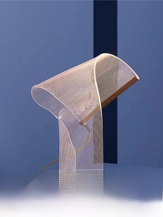 Postmodern LED Ambient Light – Handcrafted Acrylic Wave Lamp - Chic Chambers