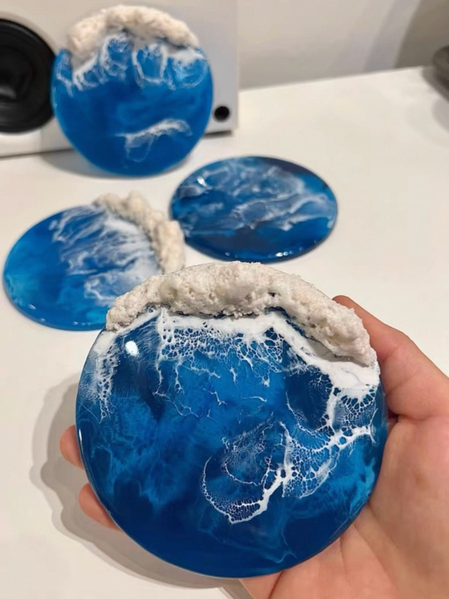 Handcrafted Ocean Landscape Resin Fridge Magnets - Chic Chambers