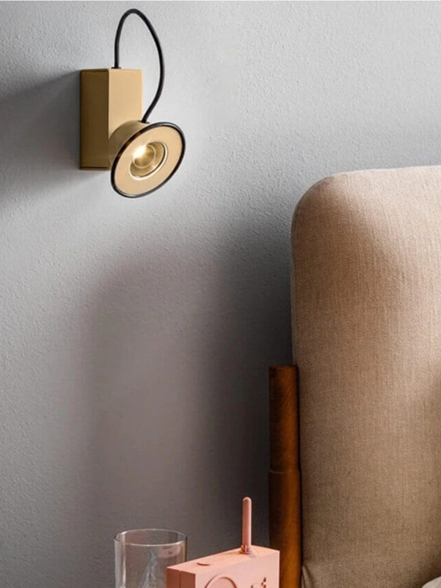 Magnetic Wall Lamp with Vintage Design and Artistic Iron Accent - Chic Chambers