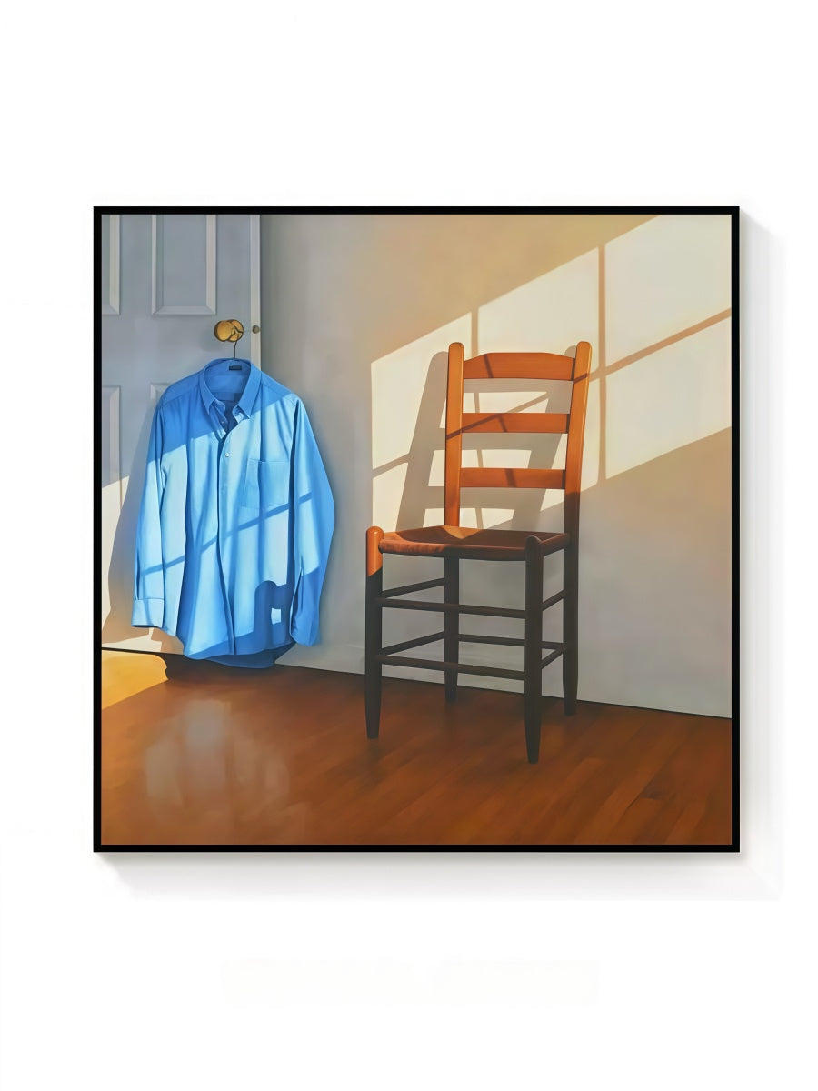 Atmospheric Interior Canvas Art Collection with Black Frame – Light and Space Series 40*40 CM/50*50 MM - Chic Chambers