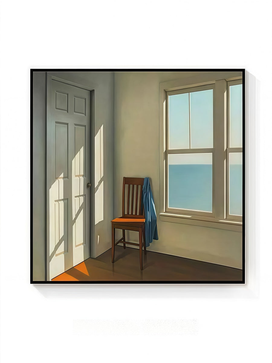 Atmospheric Interior Canvas Art Collection with Black Frame – Light and Space Series 40*40 CM/50*50 MM - Chic Chambers