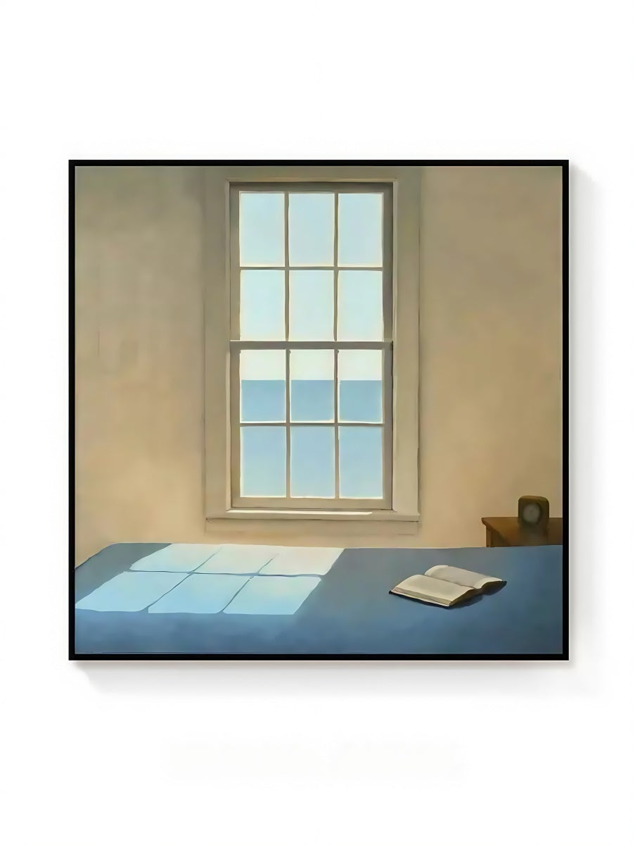 Atmospheric Interior Canvas Art Collection with Black Frame – Light and Space Series 40*40 CM/50*50 MM - Chic Chambers