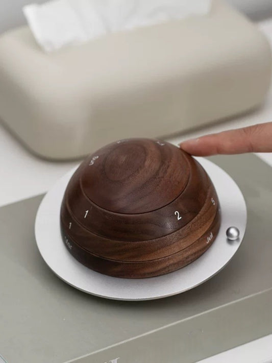 Walnut Planet Desktop Calendar – A Sculptural Planet That Tells Time for Your Desk and Mind - Chic Chambers