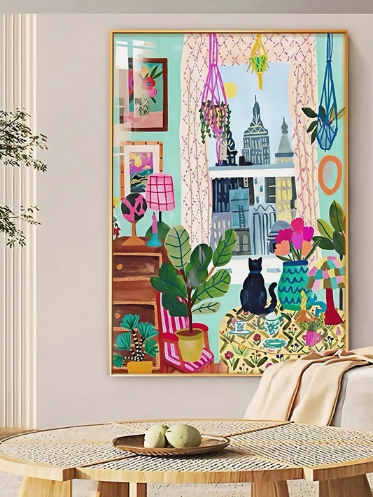 Dopamine Cat Art Print 30*40 CM - Chic Chambers