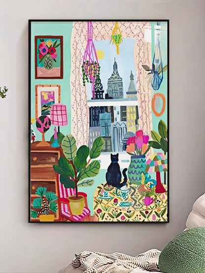 Dopamine Cat Art Print 30*40 CM - Chic Chambers