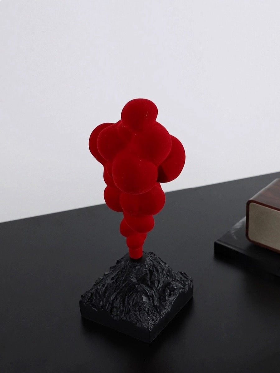Volcanic Eruption Sculpture Italian Minimalist Resin Decor - Chic Chambers