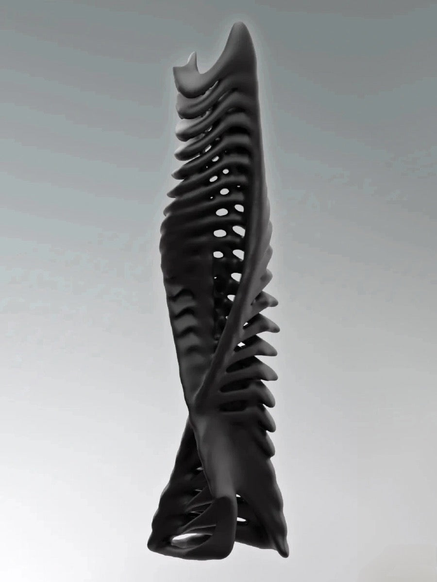 Embryo Form Sculptural Organic Vase with Futuristic Aesthetic - Chic Chambers