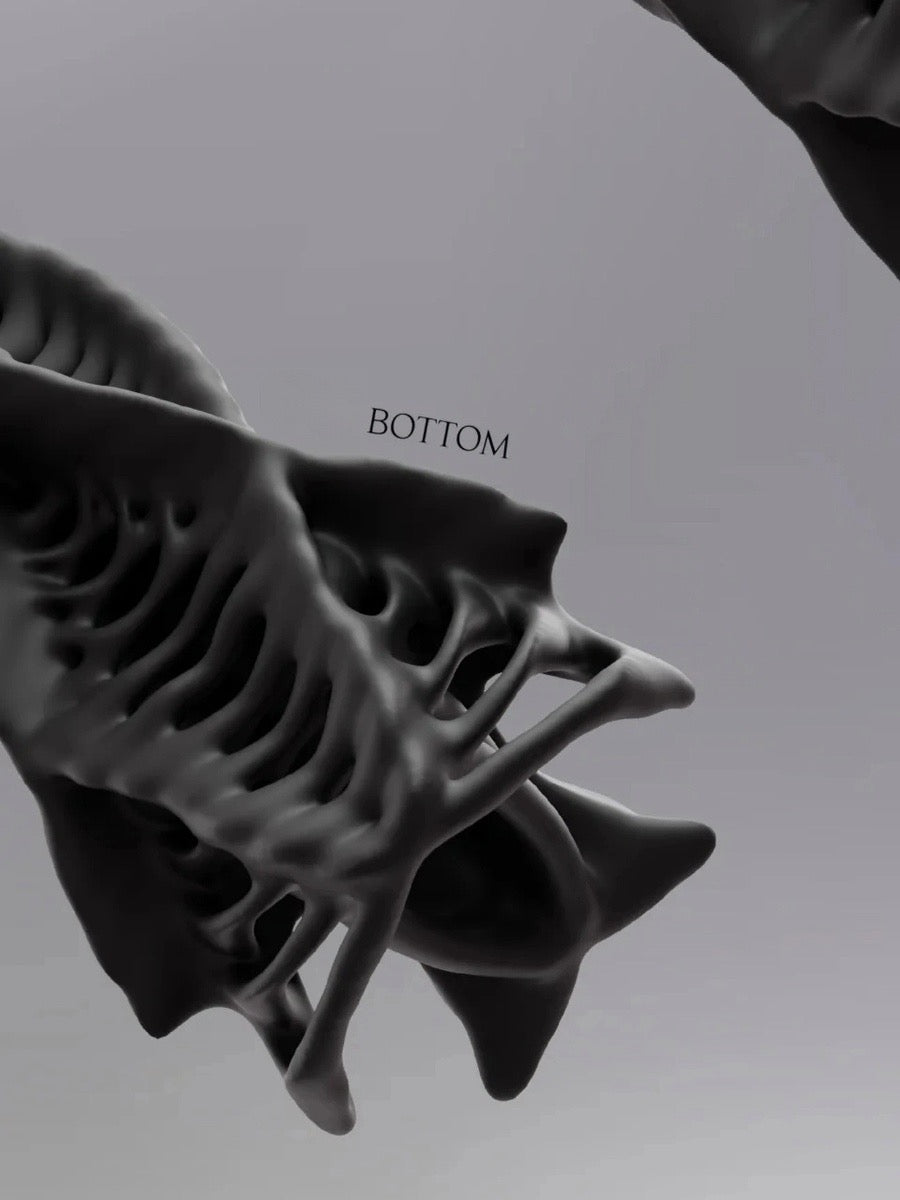 Embryo Form Sculptural Organic Vase with Futuristic Aesthetic - Chic Chambers