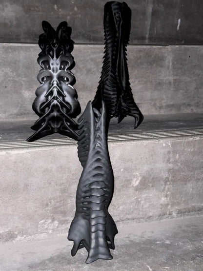 Embryo Form Sculptural Organic Vase with Futuristic Aesthetic - Chic Chambers
