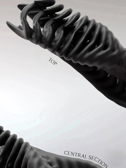 Embryo Form Sculptural Organic Vase with Futuristic Aesthetic - Chic Chambers
