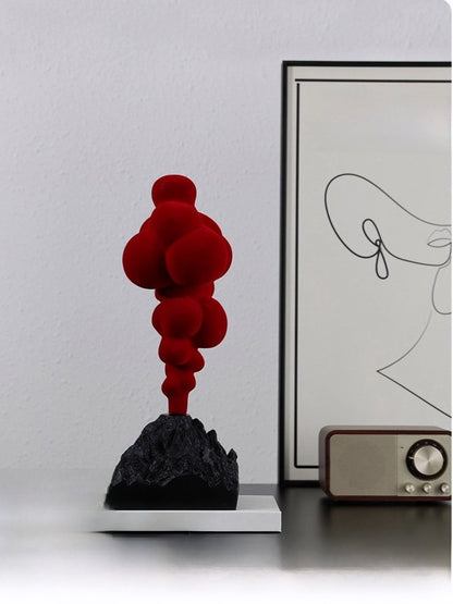Volcanic Eruption Sculpture Italian Minimalist Resin Decor - Chic Chambers