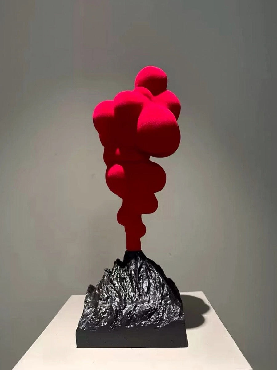 Volcanic Eruption Sculpture Italian Minimalist Resin Decor - Chic Chambers