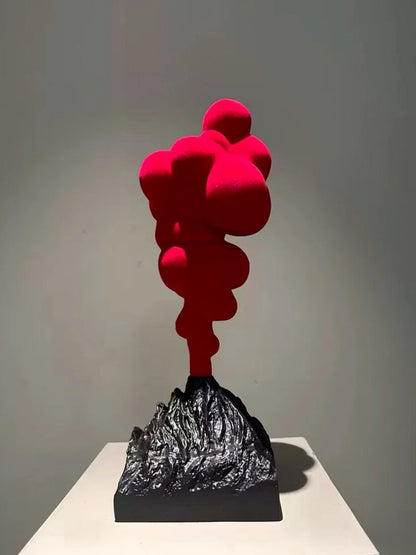 Volcanic Eruption Sculpture Italian Minimalist Resin Decor - Chic Chambers
