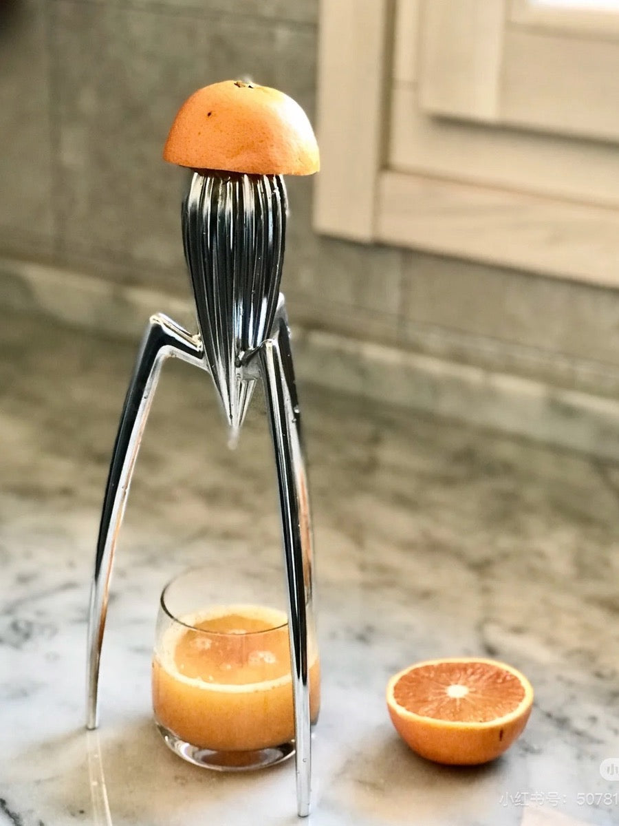 Octopus Inspired Metal Citrus Juicer and Sculptural Decor Object - Chic Chambers