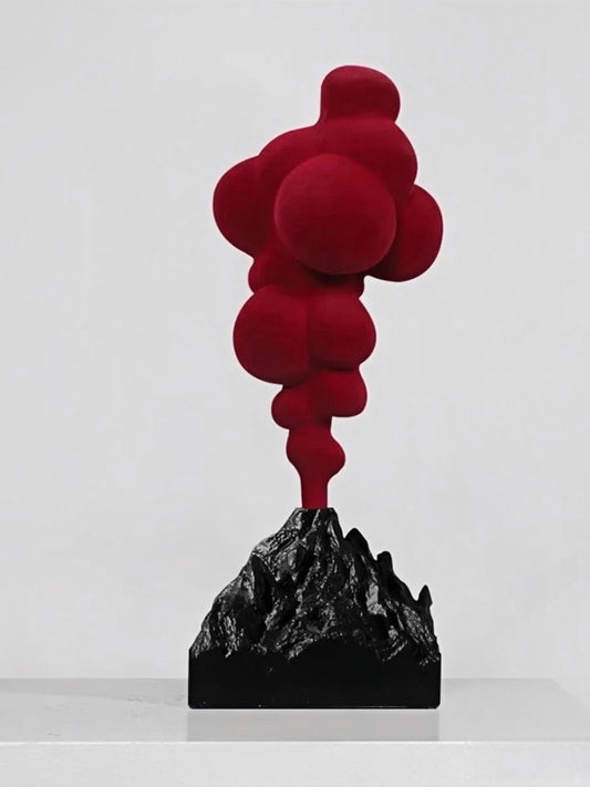 Volcanic Eruption Sculpture Italian Minimalist Resin Decor - Chic Chambers