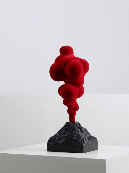 Volcanic Eruption Sculpture Italian Minimalist Resin Decor - Chic Chambers