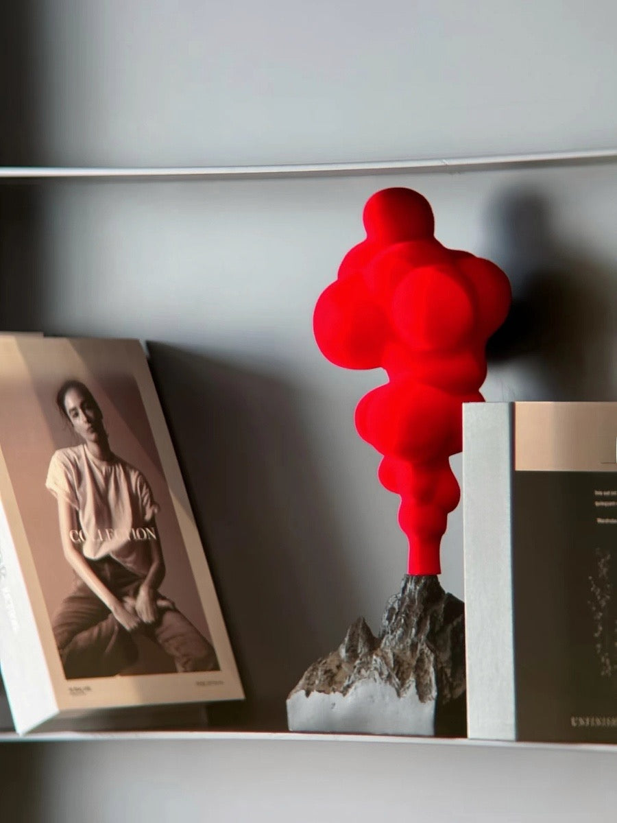 Volcanic Eruption Sculpture Italian Minimalist Resin Decor - Chic Chambers