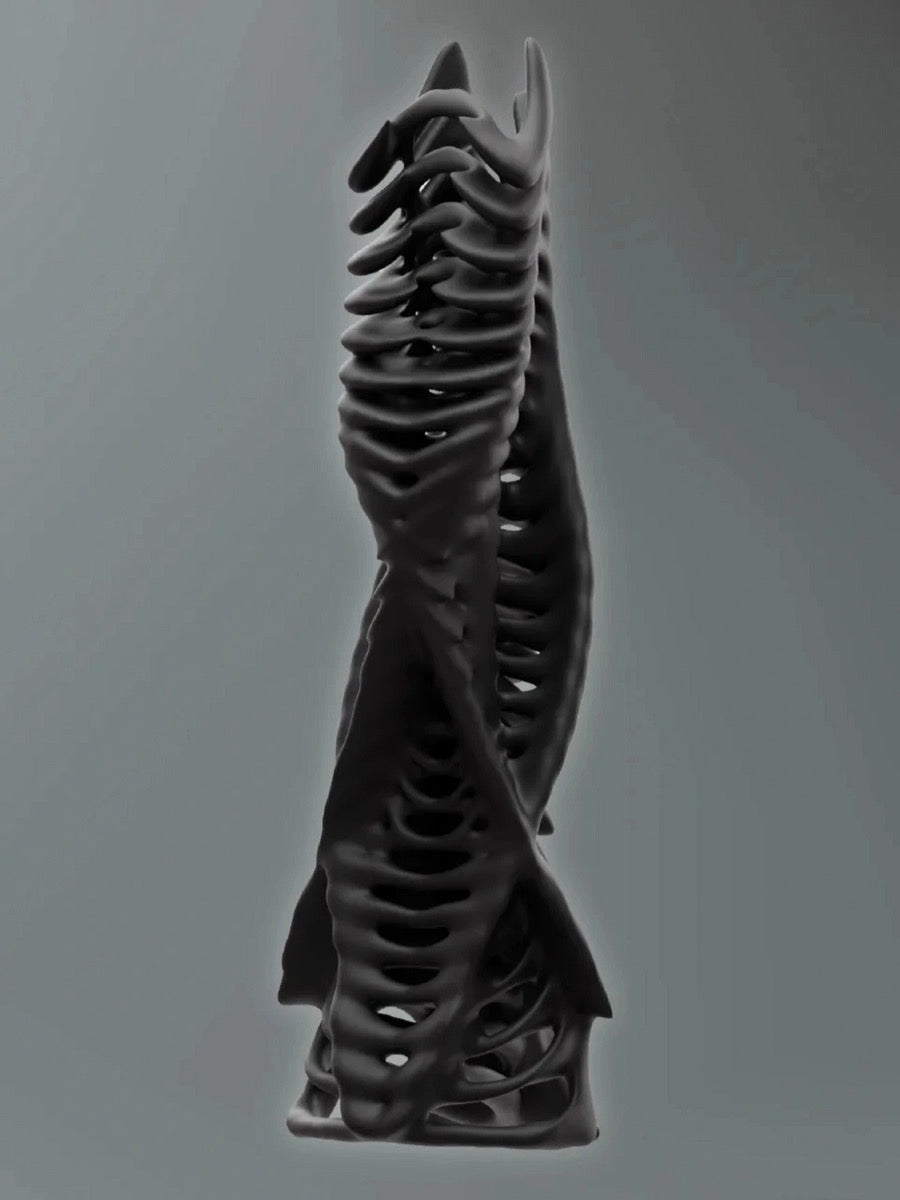 Embryo Form Sculptural Organic Vase with Futuristic Aesthetic - Chic Chambers